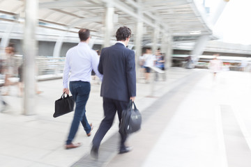 motion blur businessman