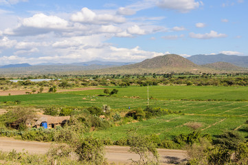 Obraz premium Rural landscape, Lake Eyasi, Tanzania