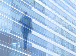 motion blur business people