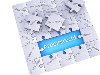 Arbeitsrecht mit Puzzle