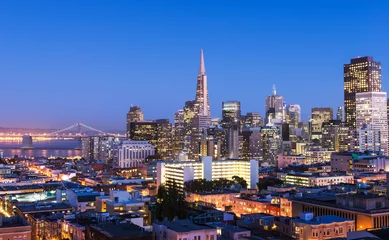 Fotobehang Skyline San Francisco © srongkrod