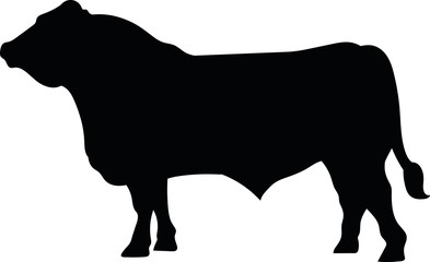 Bull vector silhouette