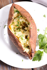 baked sweet potato