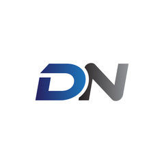 Simple Modern letters Initial Logo dn