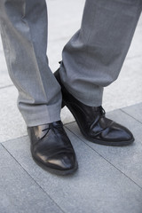 Businessman's feet