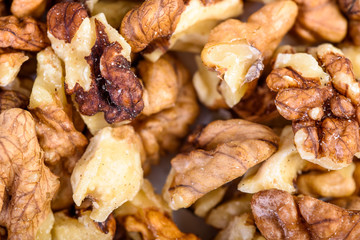 Pile Of Walnuts Close Up