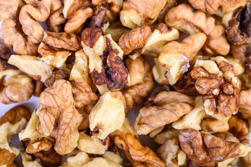 Pile Of Walnuts Close Up