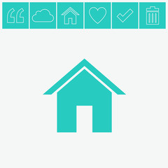 Home vector icon.
