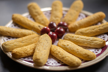 Home made shortbread biscuits