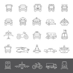 Line Icons - Transportation