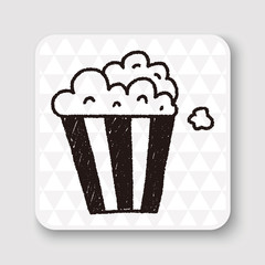 popcorn doodle drawing