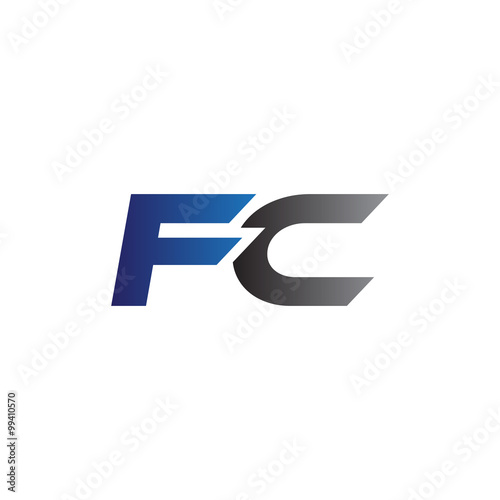 Simple Modern letters Initial Logo fc