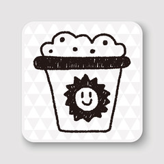 trash can doodle drawing