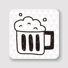 beer doodle drawing