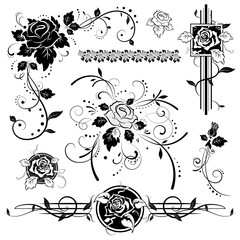 Roses, design elements