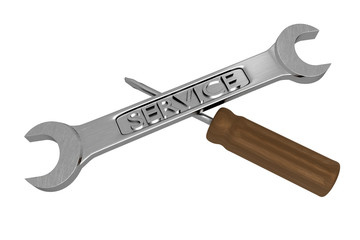 Wrench and screwdriver
