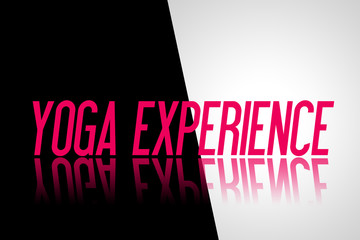 Experience - Illustration - Mirrored Text Graphic - Modern Design
