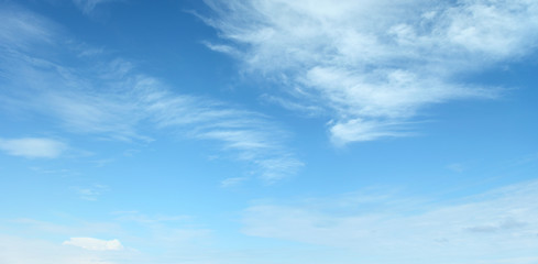 clouds in the blue sky