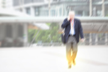 motion blur business people