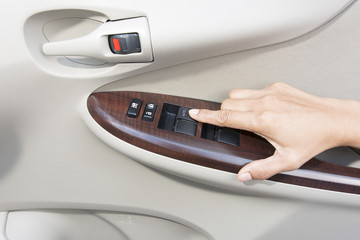 Press button inside door car