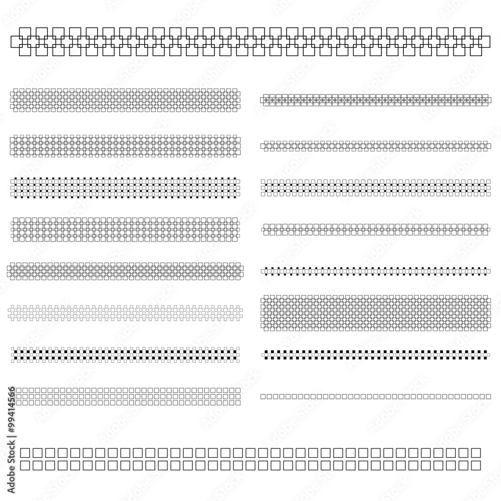 Poster design elements - text divider line set