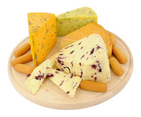 Cheese Board With Mixed Cheeses