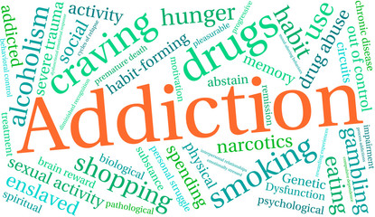 Addiction Word Cloud