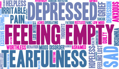 Feeling Empty Word Cloud