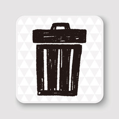 Doodle Trash can