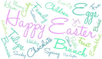 Happy Easter Word Cloud