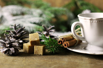 cup cinnamon sugar pine cone Christmas tree