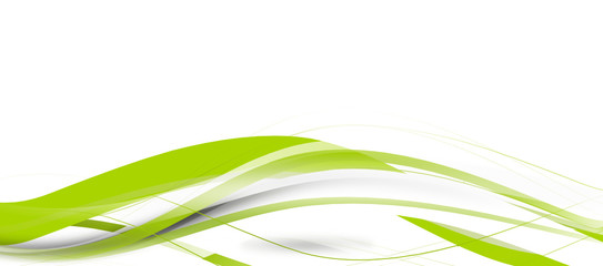 Wellen Grün Hintergrund Band Banner