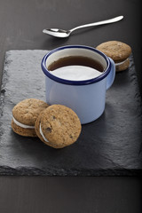 Tea and cookies.
