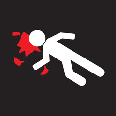 Murder Vector Illustration.