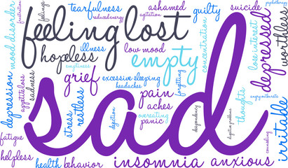 Sad Word Cloud