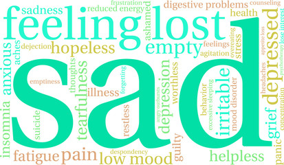 Sad Word Cloud