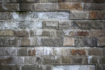 Empty brick gray wall