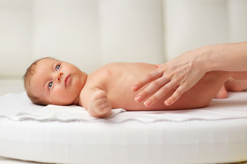 Newborn baby massage