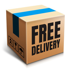 Free Delivery Icon - obrazy, fototapety, plakaty
