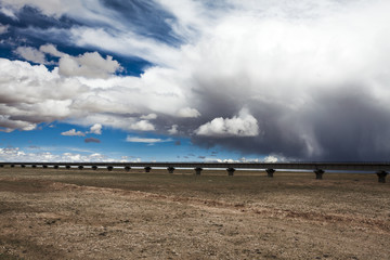 Railroad in Tibet, China