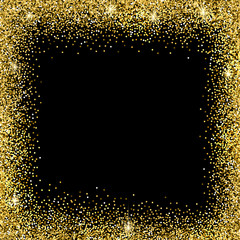  Gold glitter background. 