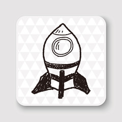 spaceship doodle