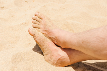 Alghero, Stadt, Strand, Badeferien, Füsse, Fusspflege, Fusspilz, Sommer, Sommerhitze, Mittelmeer, Küste, Sardinien, Italien