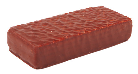 Chocolate sweets isolated on a white