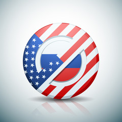 Naklejka premium USA Sunctions against russia