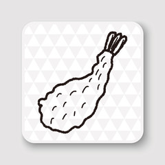 fry shrimp doodle