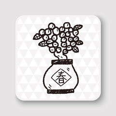 Chinese New Year; Chinese decorative bamboo means 