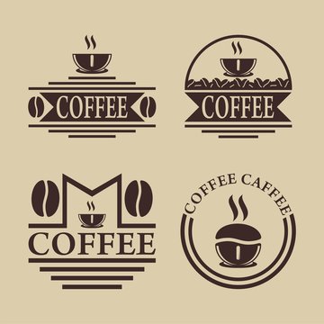 Coffee Logo - Emblem Design Logo Vector
