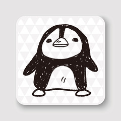 penguin doodle