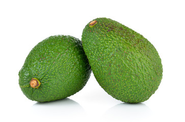 avocado on white background